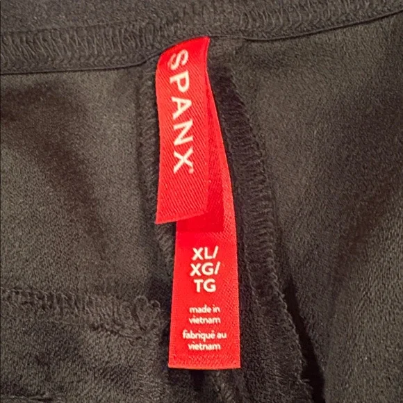 NWT SPANX crepe pants, high rise, pull on, wide leg, pleats, 20542T, XLTall - Picture 4 of 11